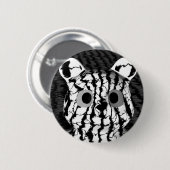 Badge Rond 5 Cm Ours blanc noir (Devant & derrière)