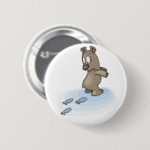 Badge Rond 5 Cm Ours confus (Devant & derrière)