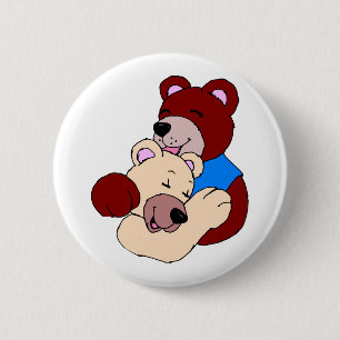 Badge Rond 5 Cm Ours Croustillants