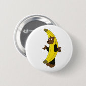 Badge Rond 5 Cm Ours dans le costume de banane (Devant & derrière)