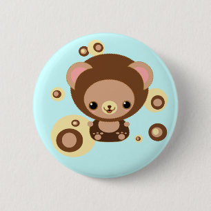Badge Rond 5 Cm ours de "brownie"