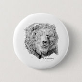 Badge Rond 5 Cm Ours de Grizzy (Devant)