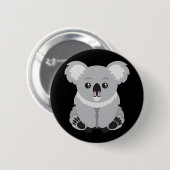 Badge Rond 5 Cm Ours de koala Animé (Devant & derrière)