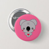 Badge Rond 5 Cm Ours de koala de Kawaii (Devant & derrière)