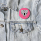 Badge Rond 5 Cm Ours de koala de Kawaii (En situation)