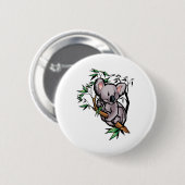 Badge Rond 5 Cm Ours de koala mignon (Devant & derrière)