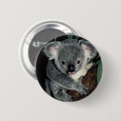Badge Rond 5 Cm Ours de koala mignon (Devant & derrière)