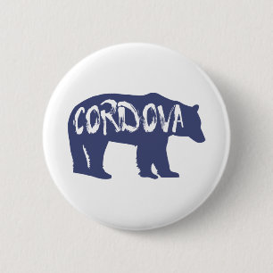 Badge Rond 5 Cm Ours de l'Alaska de Cordova