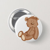 Badge Rond 5 Cm Ours de nounours (Devant & derrière)