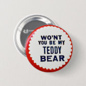 Badge Rond 5 Cm Ours de nounours - bouton (Devant & derrière)