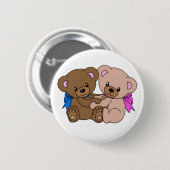 Badge Rond 5 Cm Ours de Peluche (Devant & derrière)