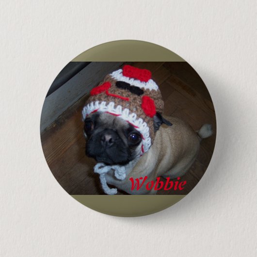 Badge Rond 5 Cm Ours de Wobbie (Devant)