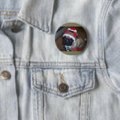 Badge Rond 5 Cm Ours de Wobbie (En situation)