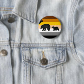 Badge Rond 5 Cm Ours et fierté de CUB (En situation)