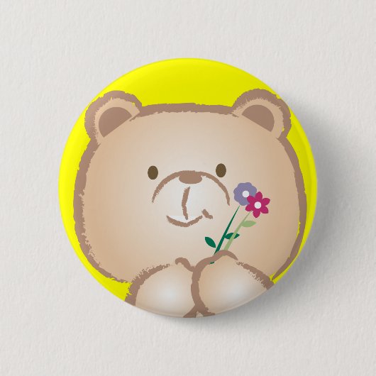 Badge Rond 5 Cm ours femelle (Devant)