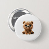 Badge Rond 5 Cm Ours Mignon (Devant & derrière)