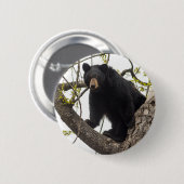 Badge Rond 5 Cm Ours noir Escalade (Devant & derrière)