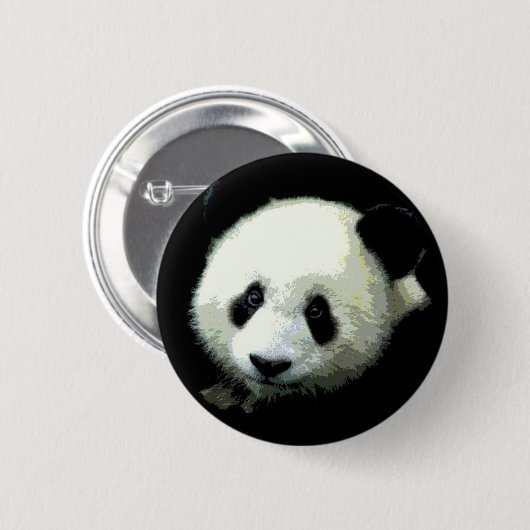 Badge Rond 5 Cm Ours Panda (Devant & derrière)