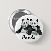 Badge Rond 5 Cm Ours panda géants (Devant & derrière)