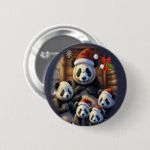 Badge Rond 5 Cm Ours Pandas (Devant & derrière)