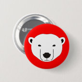 Badge Rond 5 Cm Ours polaire (Devant & derrière)