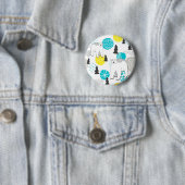 Badge Rond 5 Cm Ours polaire (En situation)