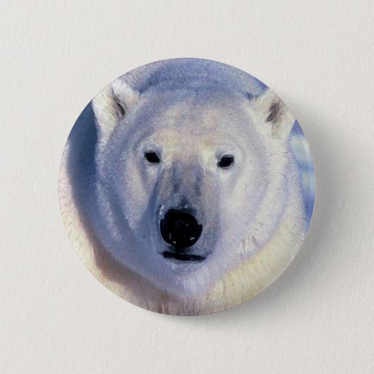 Badge Rond 5 Cm Ours polaire (Devant)