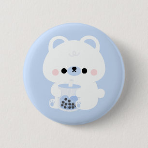 Badge Rond 5 Cm Ours polaire Boba