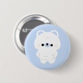 Badge Rond 5 Cm Ours polaire chonky (Devant & derrière)