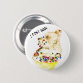 Badge Rond 5 Cm Ours qui mange des céréales (Devant & derrière)