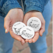 Badge Rond 5 Cm Out of Tune, personnalisable