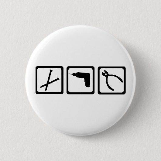 Badge Rond 5 Cm Outils (Devant)