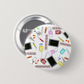 Badge Rond 5 Cm Outils d'infirmier autorisé (Devant & derrière)