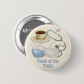 Badge Rond 5 Cm Outils du commerce (Devant & derrière)