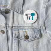 Badge Rond 5 Cm Outils Salon (En situation)