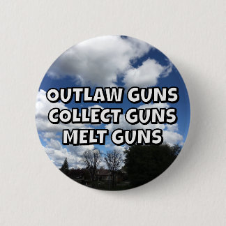 BADGE ROND 5 CM OUTLAW GUNS COLLECT GUNS MELT GUNS