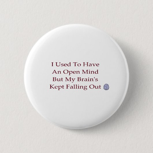 Badge Rond 5 Cm Ouverture d'esprit (Devant)