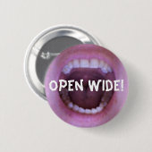 Badge Rond 5 Cm ouvrez-vous au loin ! (Devant & derrière)