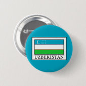 Badge Rond 5 Cm Ouzbékistan (Devant & derrière)