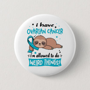 Badge Rond 5 Cm Ovarian Cancer Awareness Month Ribbon Venin
