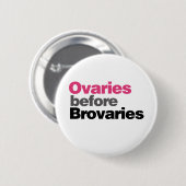 Badge Rond 5 Cm Ovariens avant les couvées (Devant & derrière)