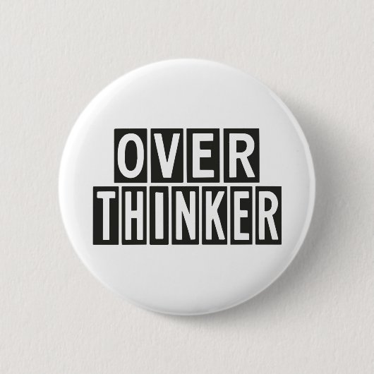 Badge Rond 5 Cm Overthinker (Devant)