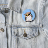 Badge Rond 5 Cm OWL KiniArt (En situation)