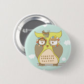 Badge Rond 5 Cm Owl Vous Manque (Devant & derrière)