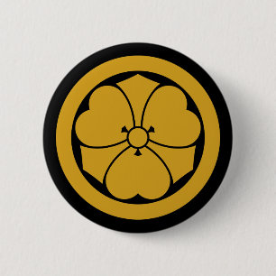 Badge Rond 5 Cm Oxalis avec épées dans le cercle 1