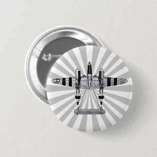 Badge Rond 5 Cm P-38 Éclair Éclairage