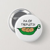 Badge Rond 5 Cm PA des triplets (Devant & derrière)