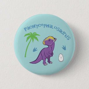 Badge Rond 5 Cm Pachycéphalosaure
