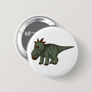 Badge Rond 5 Cm Pachyrhinosaure