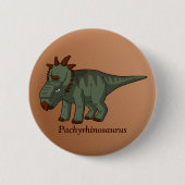 Badge Rond 5 Cm Pachyrhinosaure (Devant)